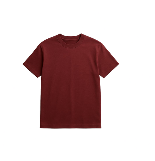 Red | Solid Crew Neck Men's T-Shirt