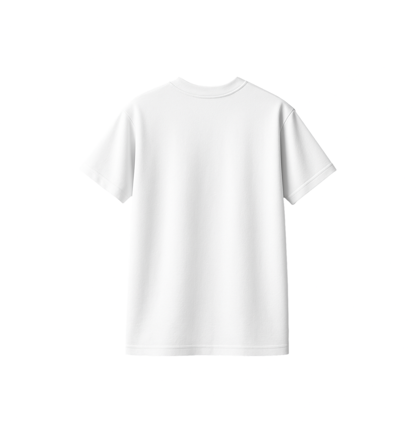 White | Solid Crew Neck Men's T-Shirt
