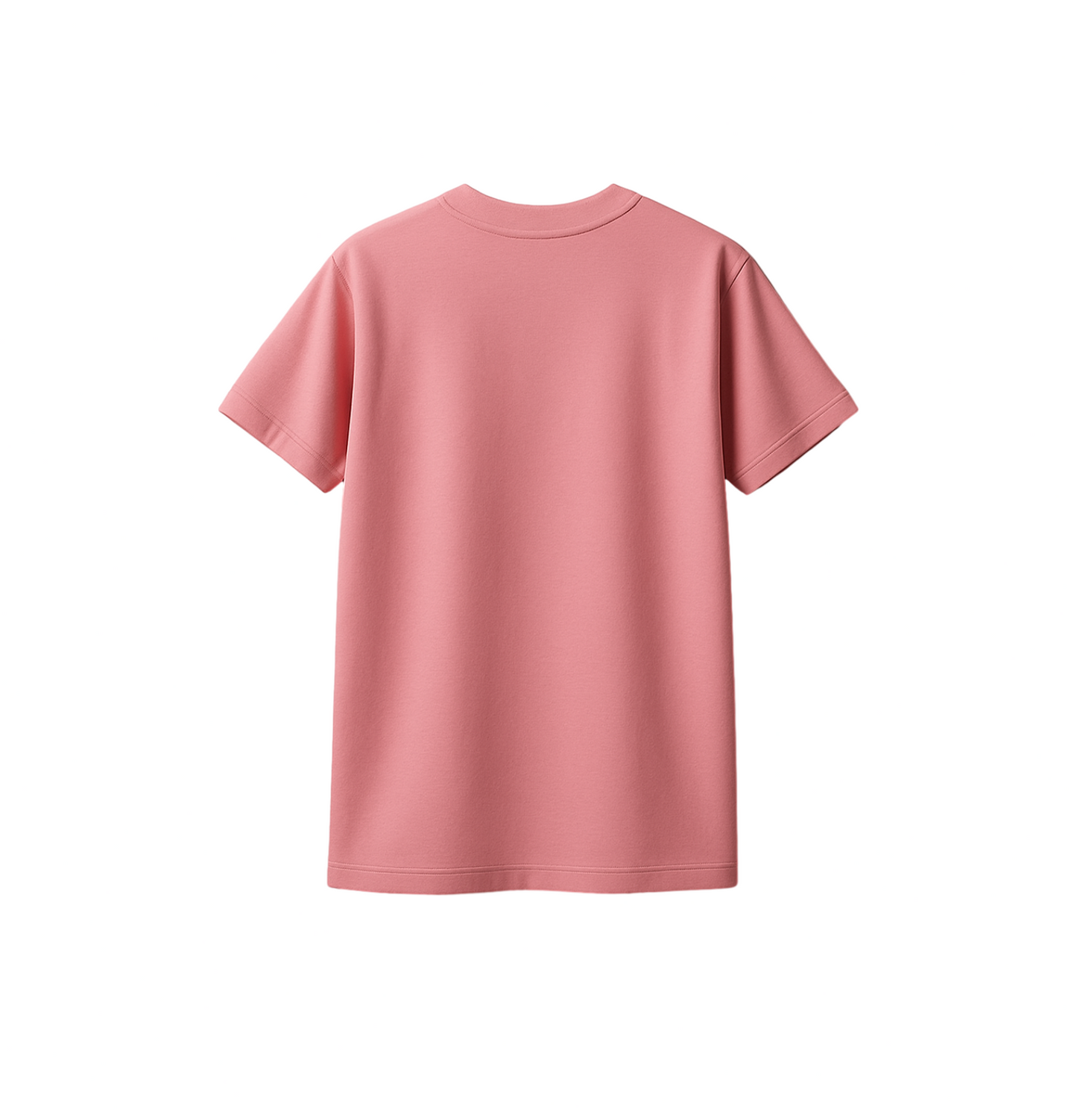 Rose Pink | Solid Crew Neck Men's T-Shirt
