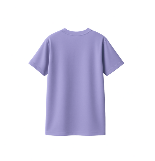 Lavender | Solid Crew Neck Men's T-Shirt